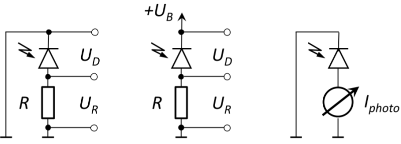 Circuits de base d'une photodiode
