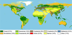 Παγκόσμια Διανομή της Κάλυψης Γης, 2000