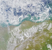 Arctic sea ice September 2008